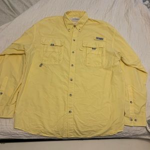 Columbia Long Sleeve Button Up PFG, Medium